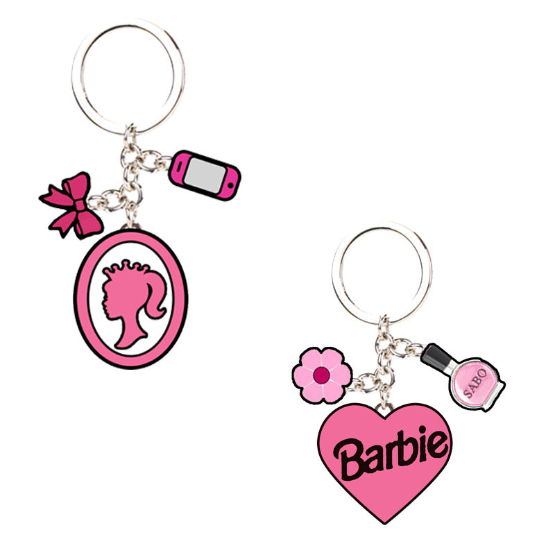 Alloy Barbie cartoon keychain MYA-FeiM003