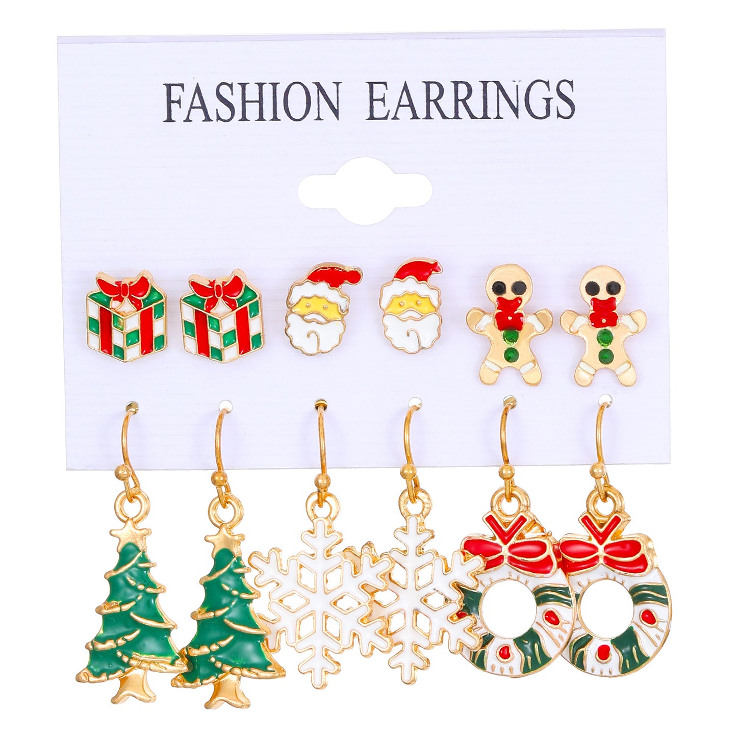 Alloy Christmas Bell Elk Earrings (Minimo de Compra 2) MYA-MiaoY094