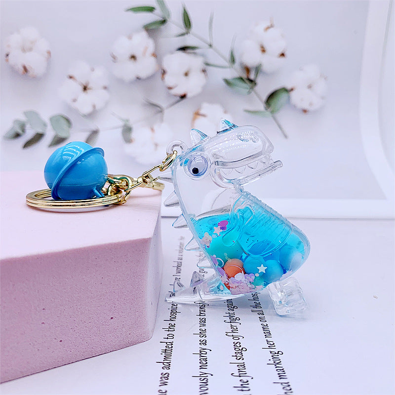 cartoon into oil bear acrylic keychain DMF002