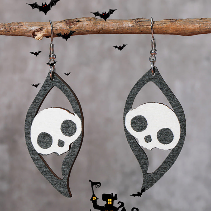 Acrylic Ghost Pulley Earrings (Minimo de Compra 2) MIC-ShiY020