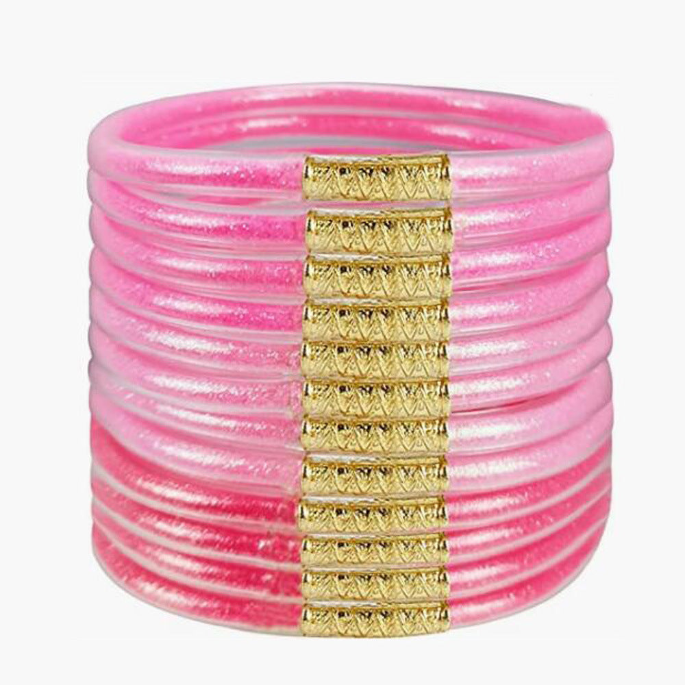 PVC silicone rice bead series bracelet (Minimo de Compra 2) MYA-HuiF004