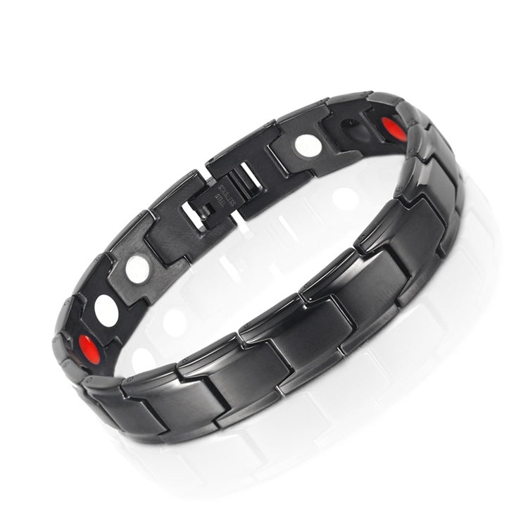 Bracelet Stainless Steel Rare Earth Magnetic Health Magnet Men's Bracelet Minimo de compra 2 XingYu001