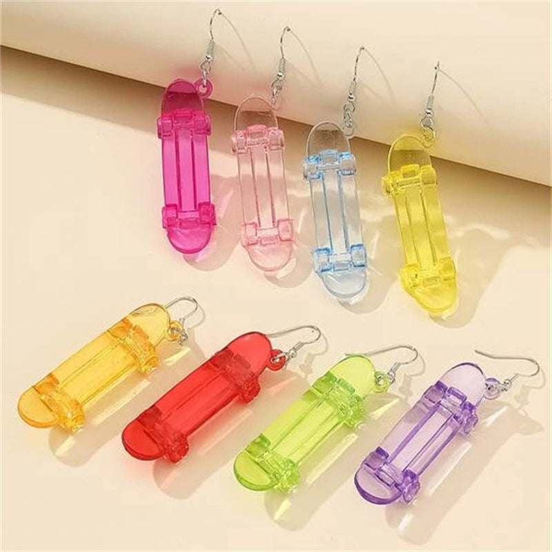 Acrylic New Skateboard Earrings (Minimo de compra 2) MIC-NanH001