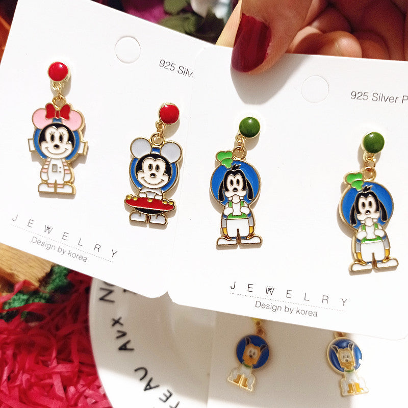 Alloy cartoon cute astronaut earrings MIC-XingJ072