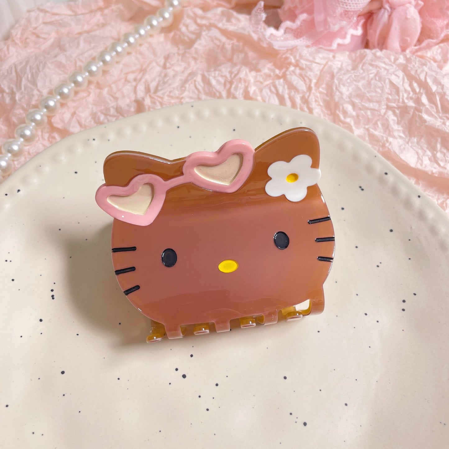 Plastic Hello Kitty Cute Hair Clip (Minimo de Compra 2) MIC-AZX008