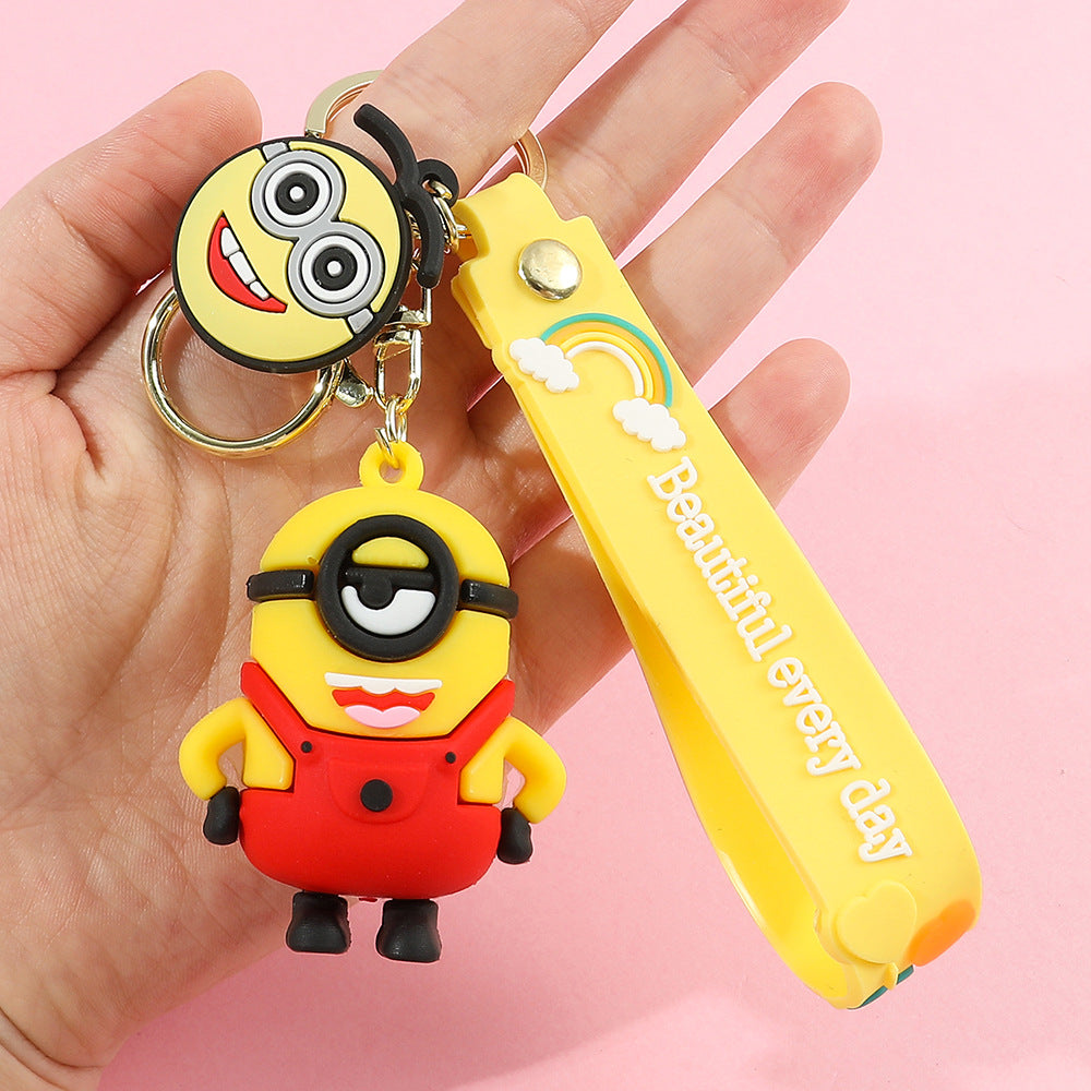 PVC cartoon yellow cute keychain MYA-QiC038