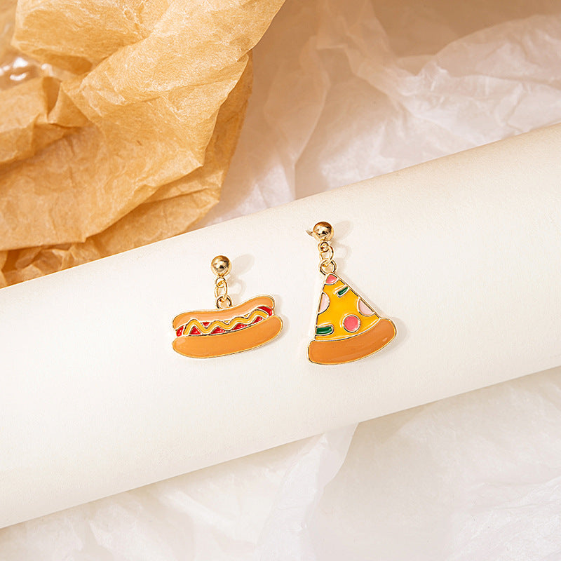 Alloy Asymmetric Cartoon Earrings MIC-MDD013