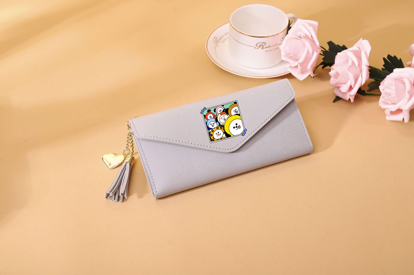 PU cartoon cute card bag tassel wallet MIC-XingY010