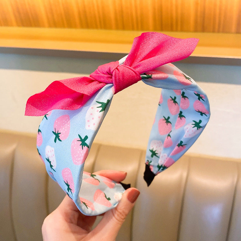 Small strawberry bow headband Minimum order quantity ≥ 2 MIC-HaiY001