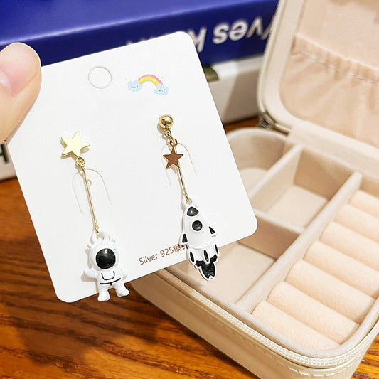 Alloy panda cat earrings MIC-HongC011