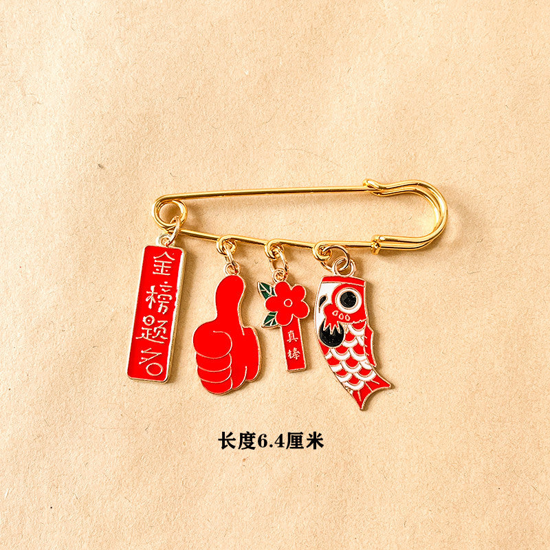 Alloy cartoon personalized brooch (Minimo de compra 6) MIC-ShengM018