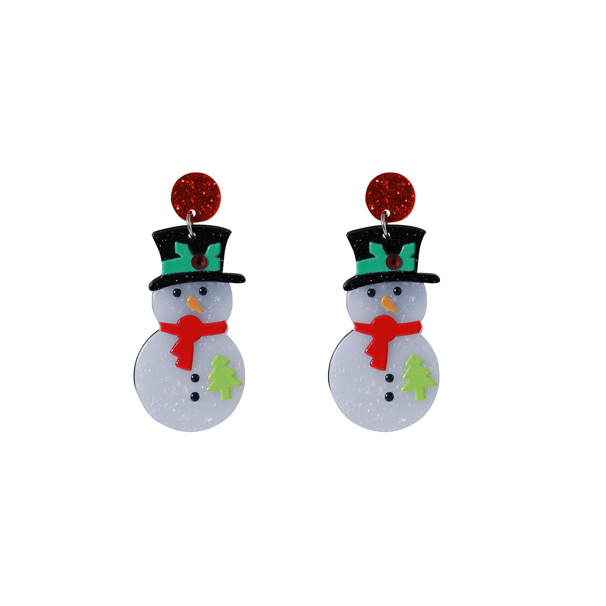 Alloy cartoon cute Santa Claus earrings MIC-MDD179