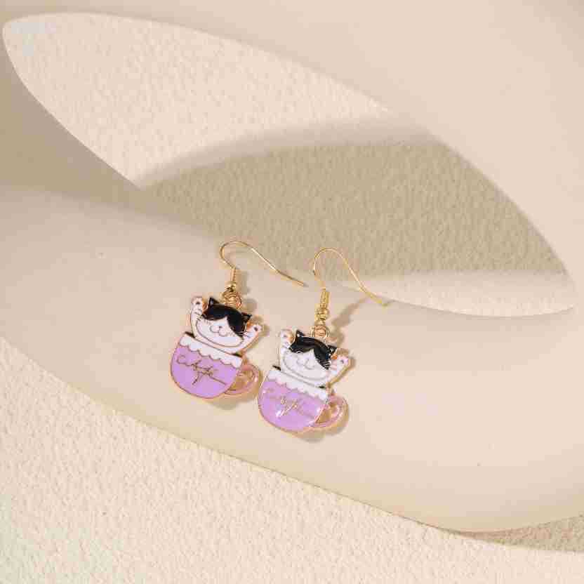 Alloy cute kitten earrings (Minimo de compra 2) MIC-KuL001