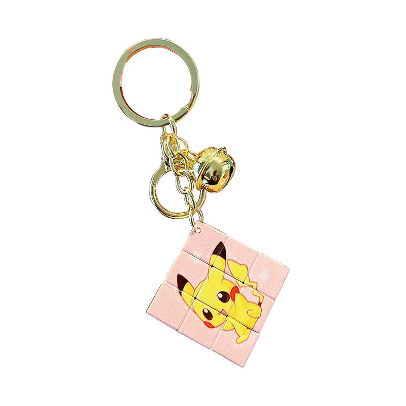 PVC New Cartoon Rubik's Cube Keychain MIC-MLZ026