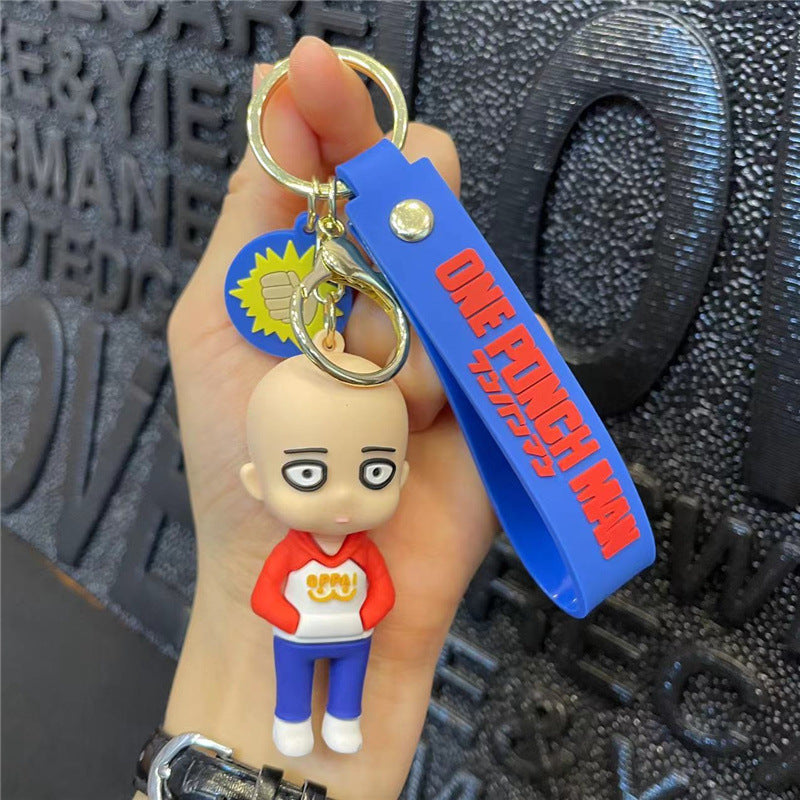 PVC cartoon Riman Superman keychain MIC-FeiR005