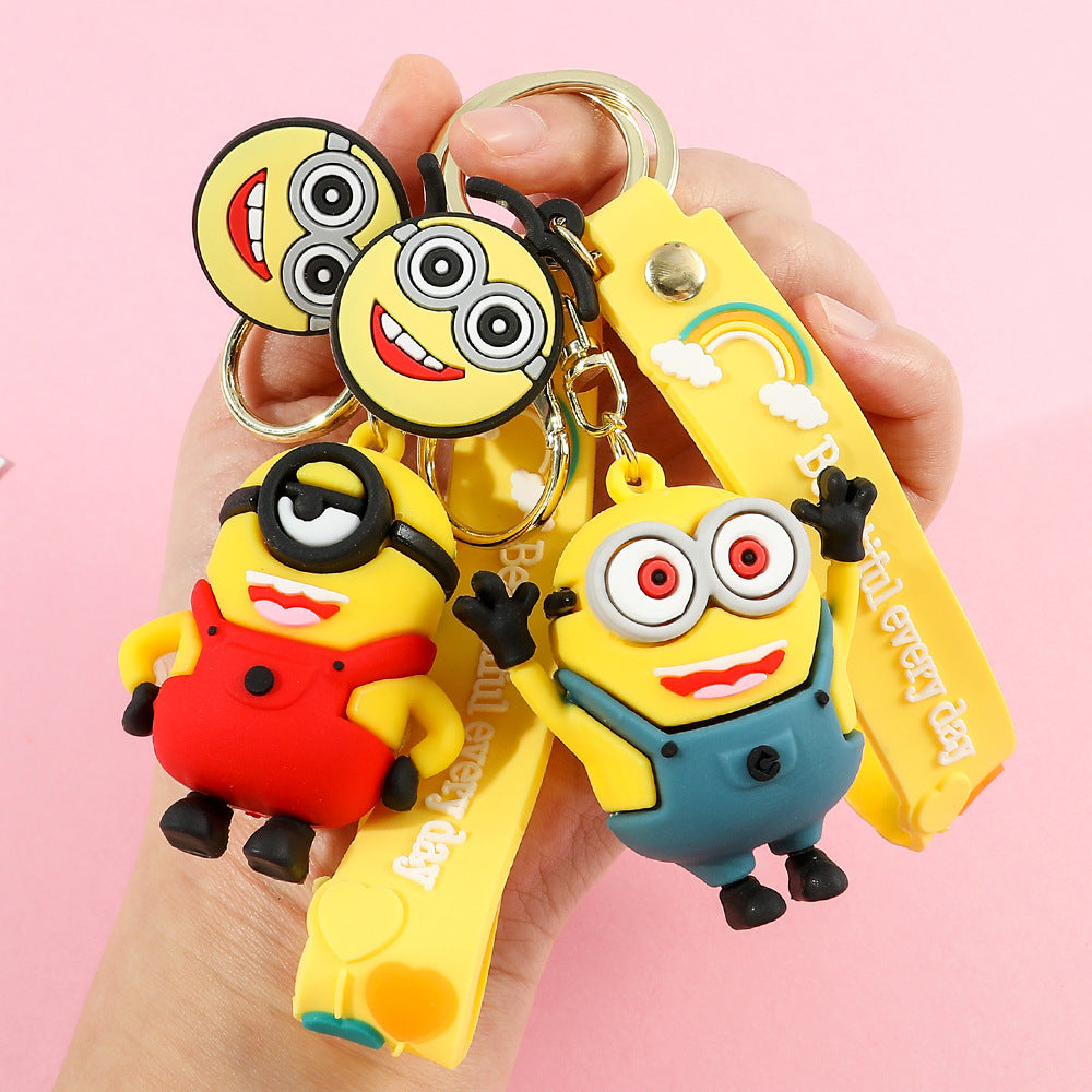 PVC cartoon yellow cute keychain MYA-QiC038