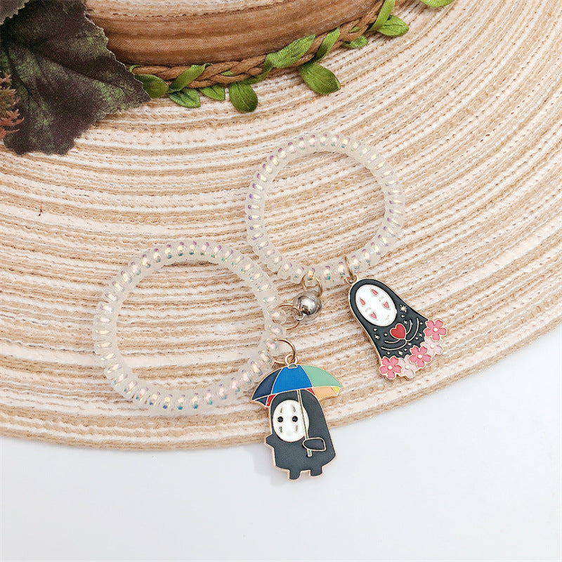 cartoon phone line couple bracelet magnet attract (F) WeiY014