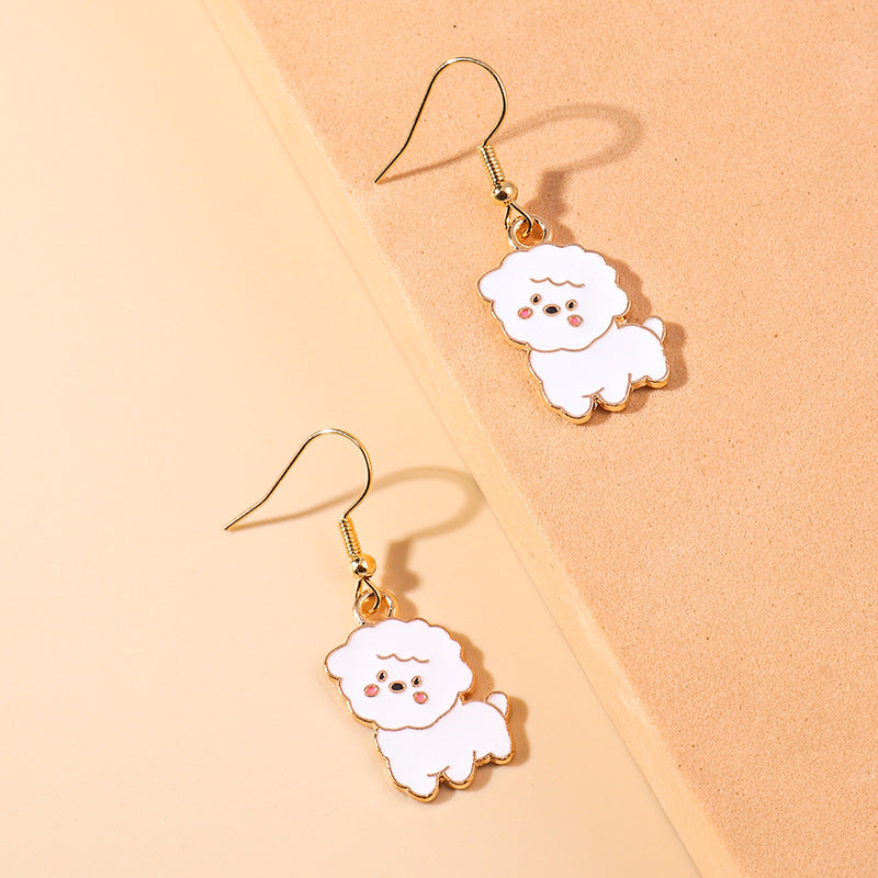 Acrylic cartoon sweet and cute cat earrings (Minimo de Compra 2) MYA-YueS010