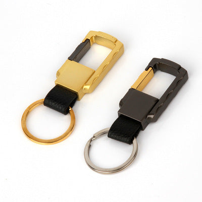 Keychains Zinc Alloy Men's Metal Genuine Leather MIC-YuYue009