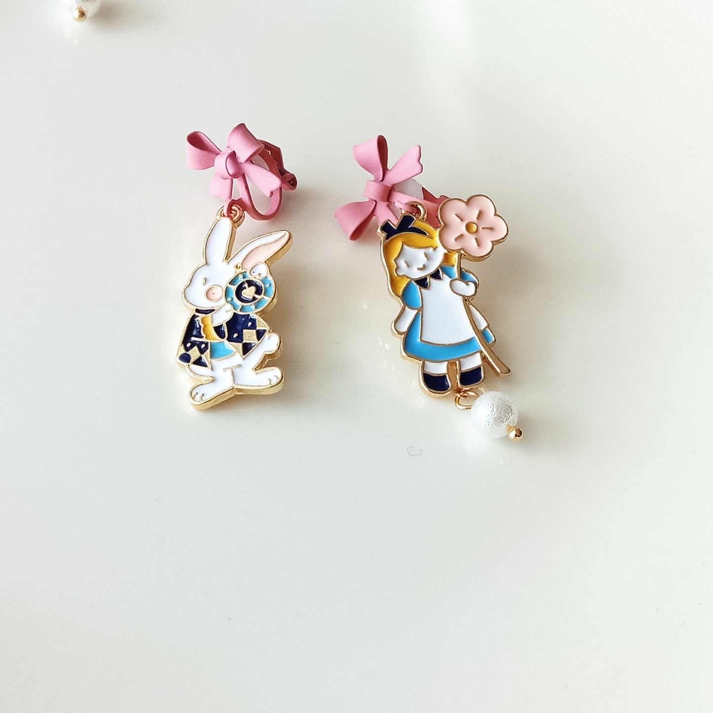 Alloy bow little rabbit ear clip (Minimo de Compra 2) MIC-KaiT016