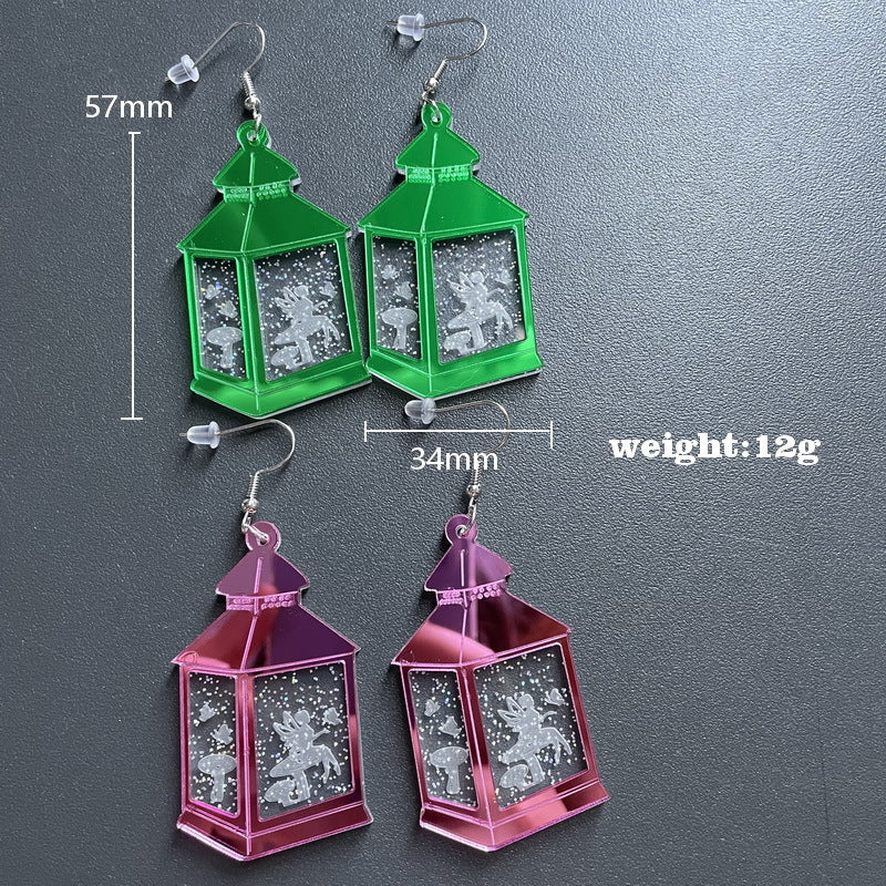 Acrylic kerosene lamp earrings MYA-XueP148