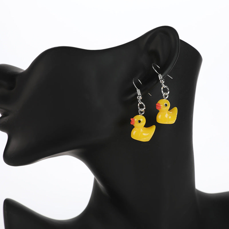 Resin Cartoon Plate Earrings (Minimo de Compra 2) MIC-YouY030