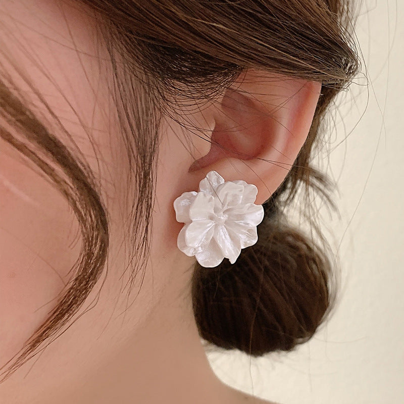 Alloy flower earrings (Minimo de Compra 2) MIC-JingX002