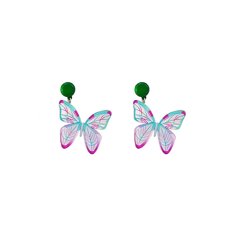 Alloy Summer Butterfly Earrings MYA-MDD158