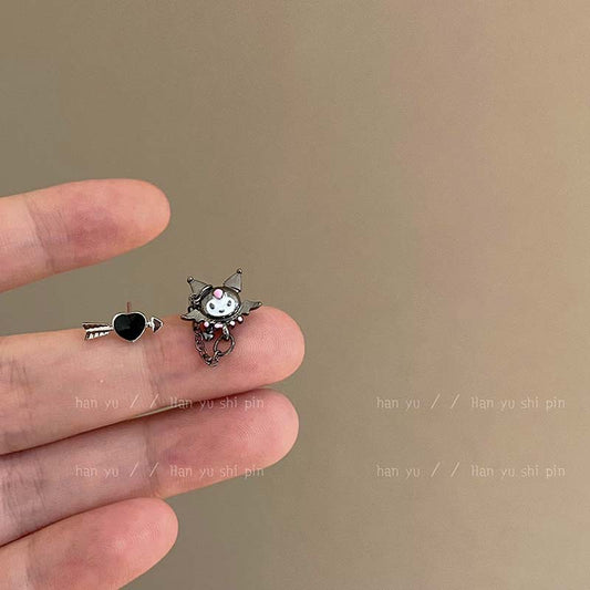 Alloy Cute Oil Dropping Ghost Earrings (Minimo de Compra 3) MIC-HanY020