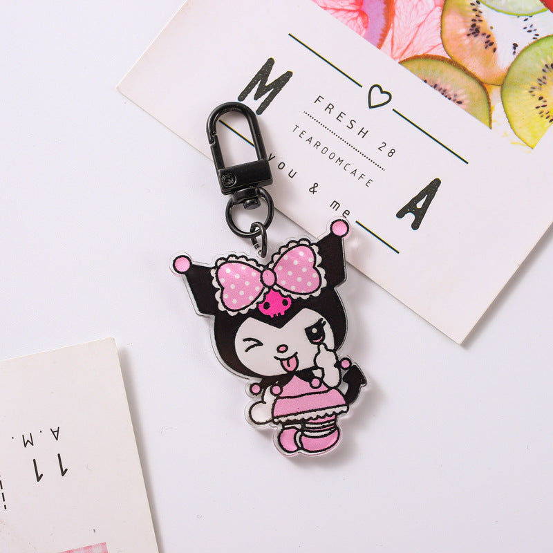 Cute Acrylic Keychain Cartoon Pendant Bag Jewelry Minimo de compra 2 (M) GHui012