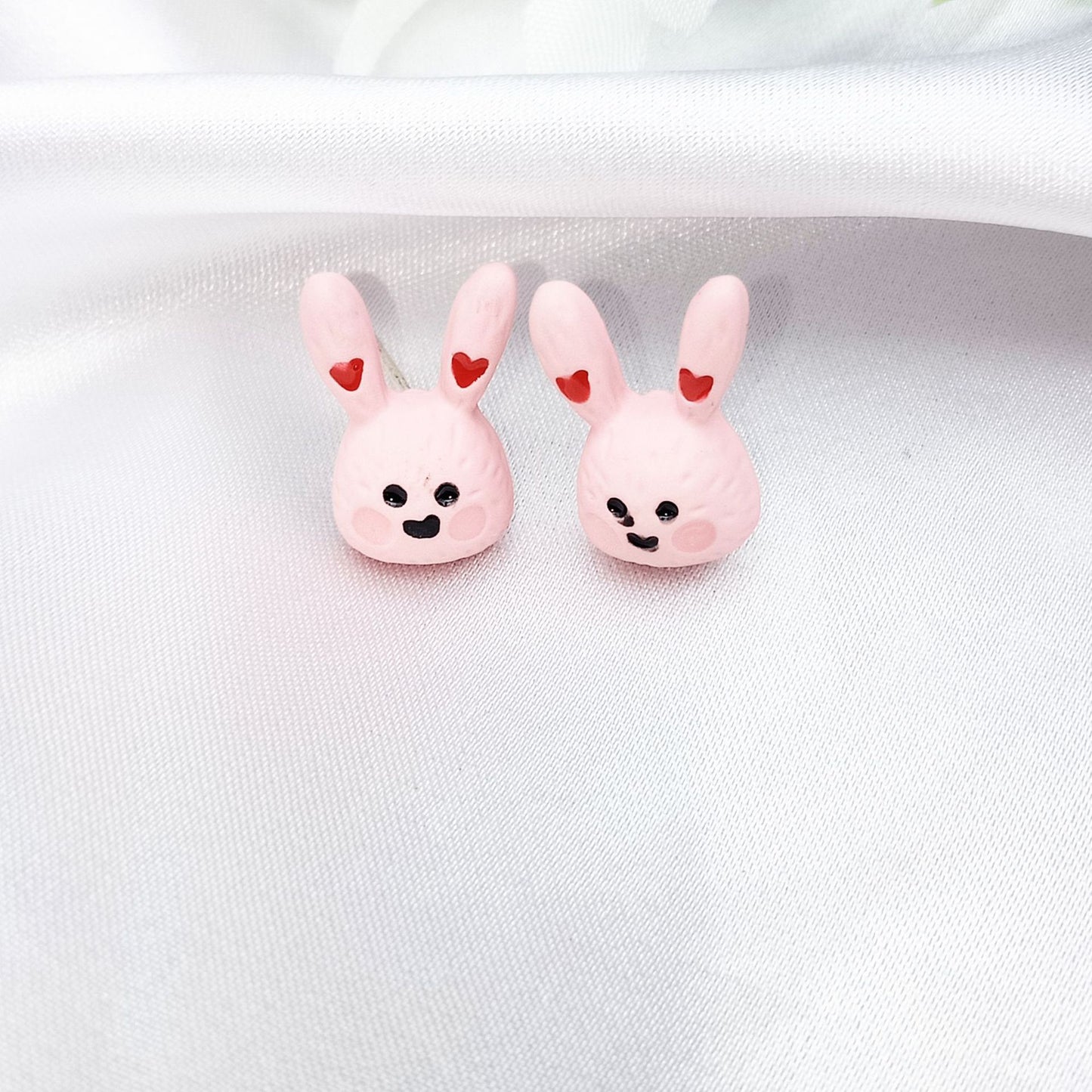 Alloy Pink Love Little Rabbit Ear Clip (Minimo de Compra 2) MIC-KaiT002