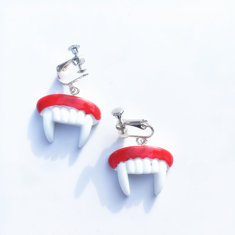 Acrylic funny Halloween earrings MIC-ChouT002