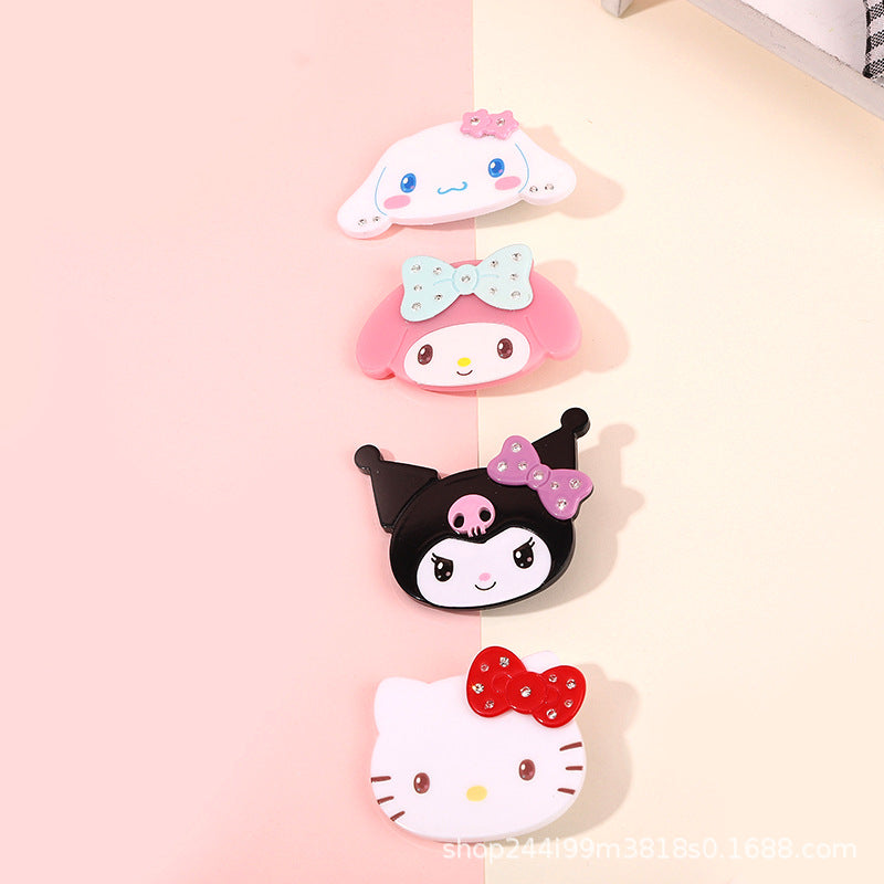 Silicone cute cartoon thick plate hair clip (Minimo de compra 10)  MIC-LangK011