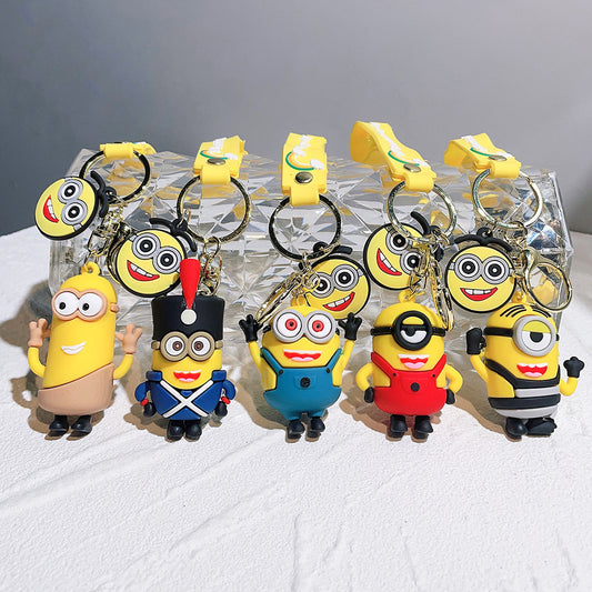 PVC cartoon yellow cute keychain MYA-QiC038