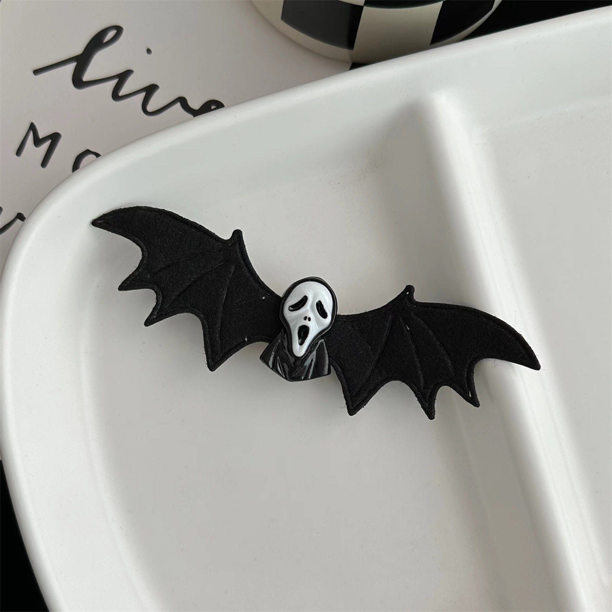 Plastic Halloween Bat Devil Wing Hair Clip (Minimo de Compra 2) MIC-ShiM005