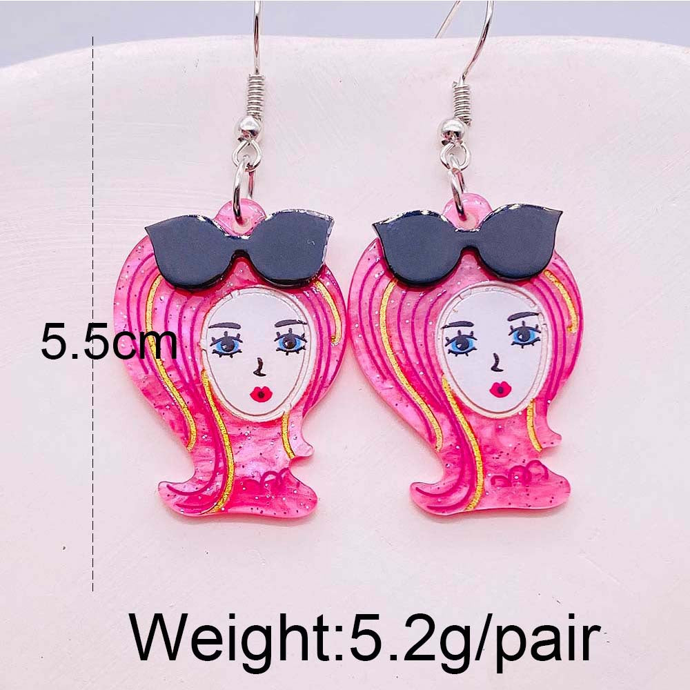 Acrylic Flower Earrings (Minimo de Compra 2) MIC-ChenY028