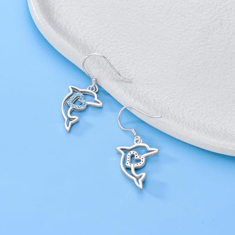 Alloy heart-shaped diamond inlaid hollow earrings (Minimo de compra 10) MIC-ZhuY009