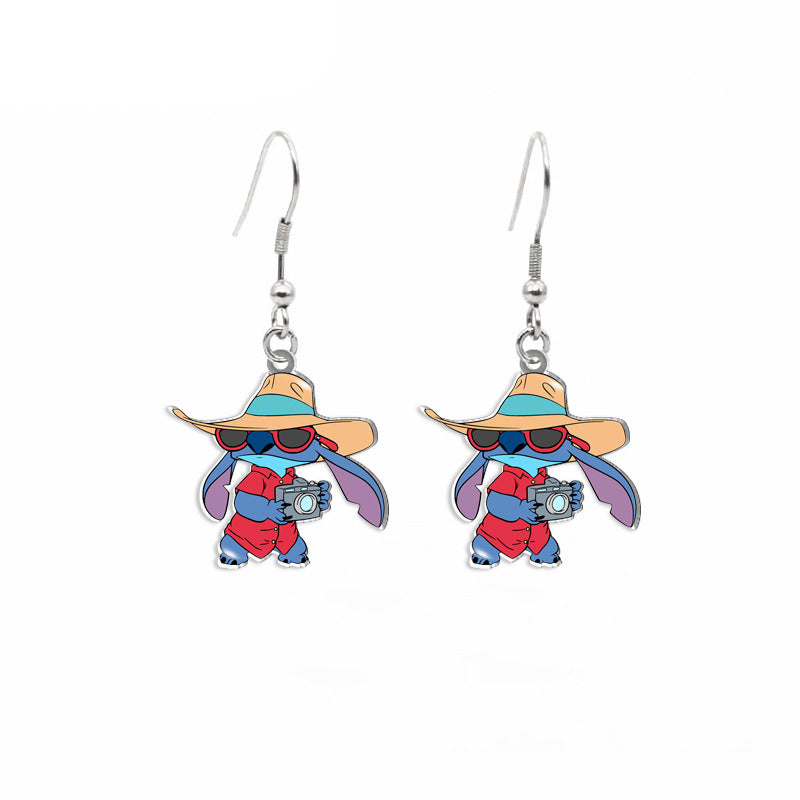 Alloy cartoon cute earrings (Minimo de Compra 2) MIC-ZhaoH002