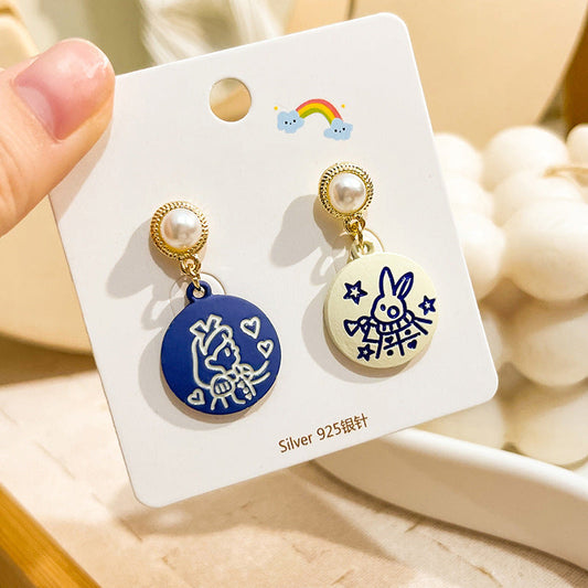 Alloy cartoon character earrings MIC-HongC015