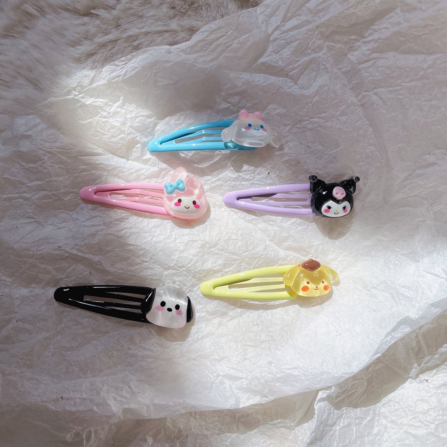 Transparent cute dog hair clip US-YiJ007