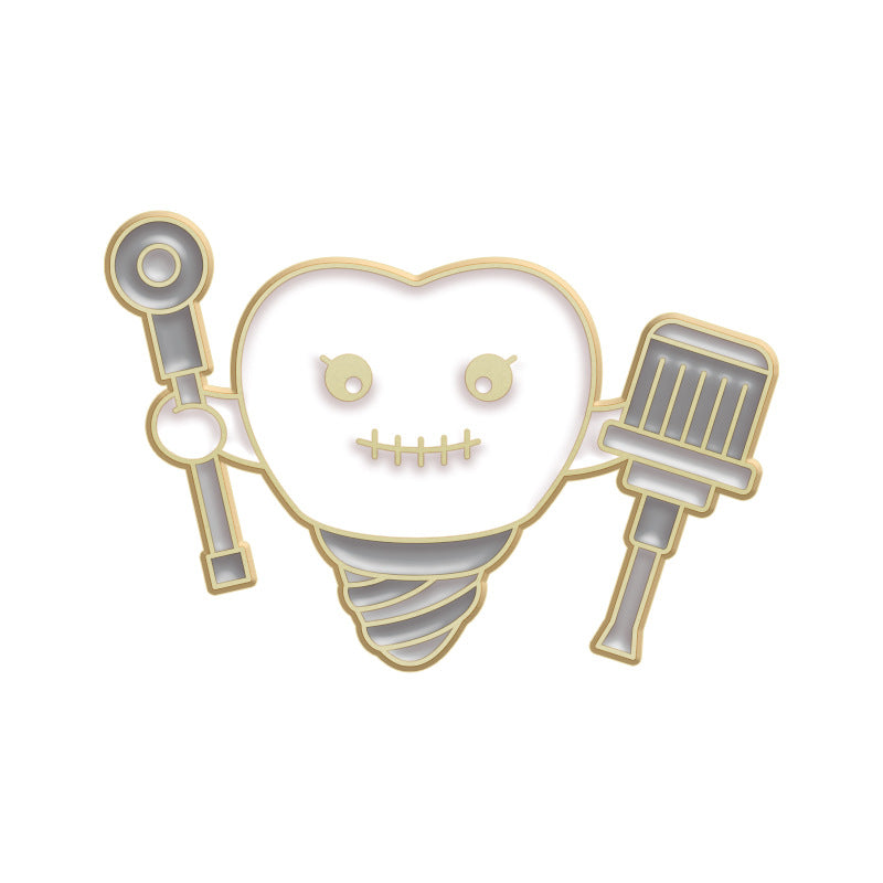 Alloy teeth protection series brooch (Minimo de Compra 2) MIC-QinS006