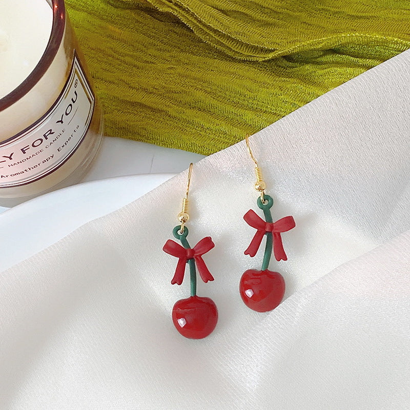 Christmas Snowman Fur Ball Asymmetric Alloy Earrings MIC-ES-JueHe007