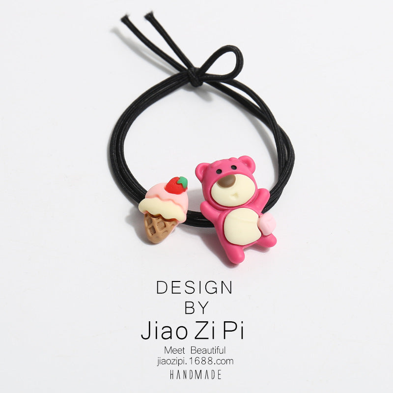 Resin cartoon cute and sweet hair rope (Minimo de Compra 2) MIC-JZP026