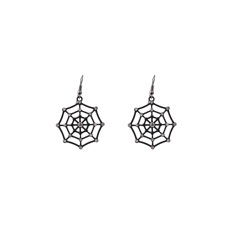 Acrylic Halloween Ghost Spider Earrings MIC-MDD038