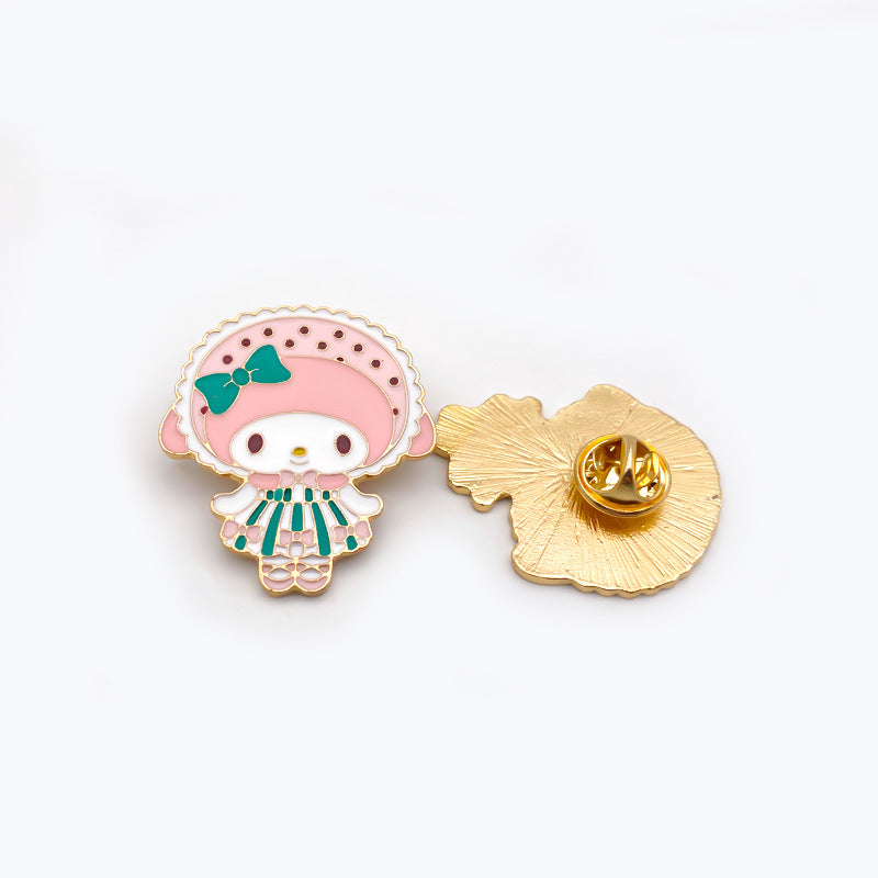 Alloy Bow Dot brooch (Minimo de compra 2) MIC-FuD005