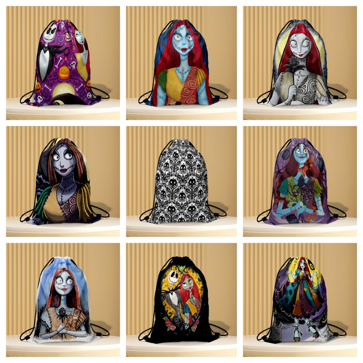 Polyester Halloween drawstring backpack (Minimo de Compra 2) MYA-QB006