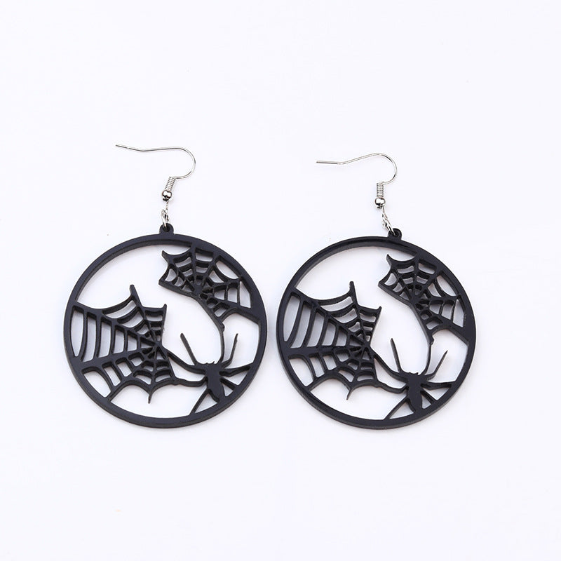 Acrylic Halloween Spider Butterfly earrings (Minimo de Compra 2) MYA-DuA035