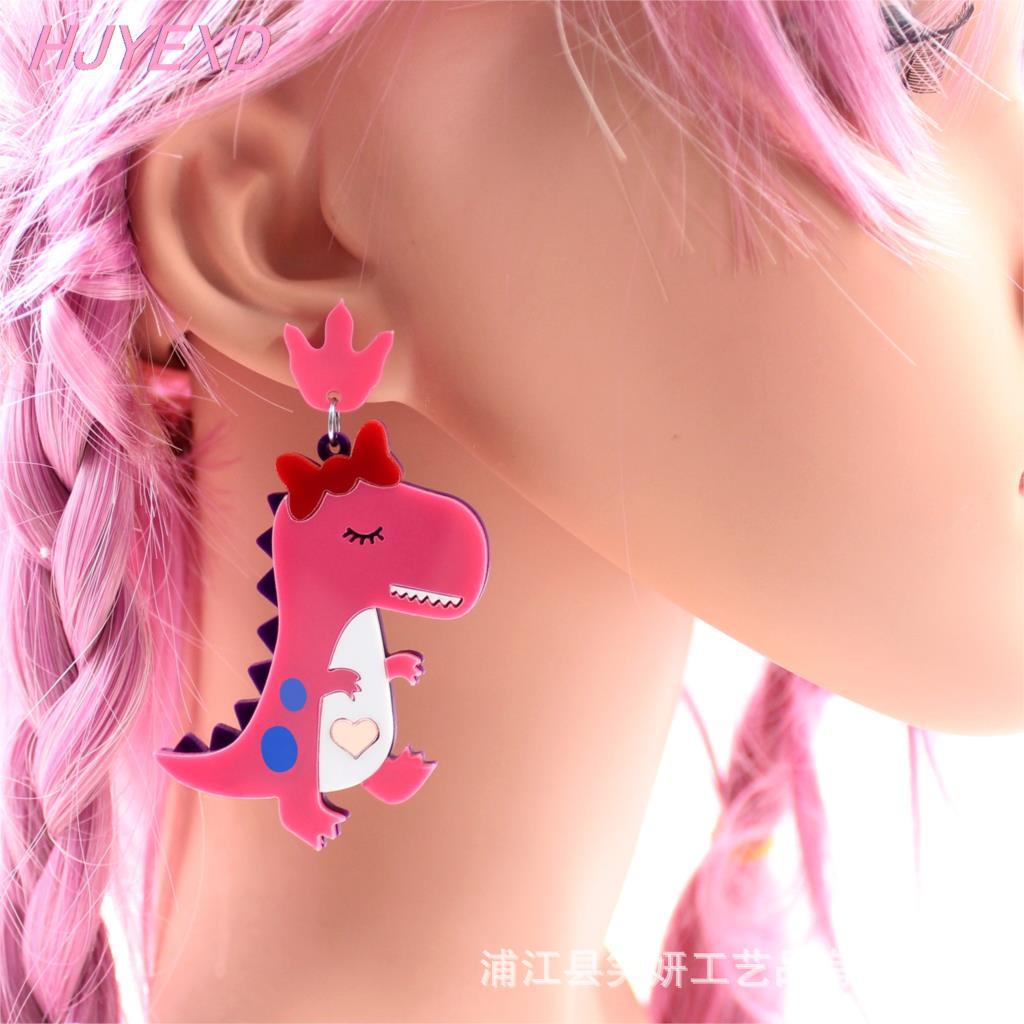 Acrylic Cute Dinosaur Egg Earrings (Minimo de compra 5) MYA-XiaoY021