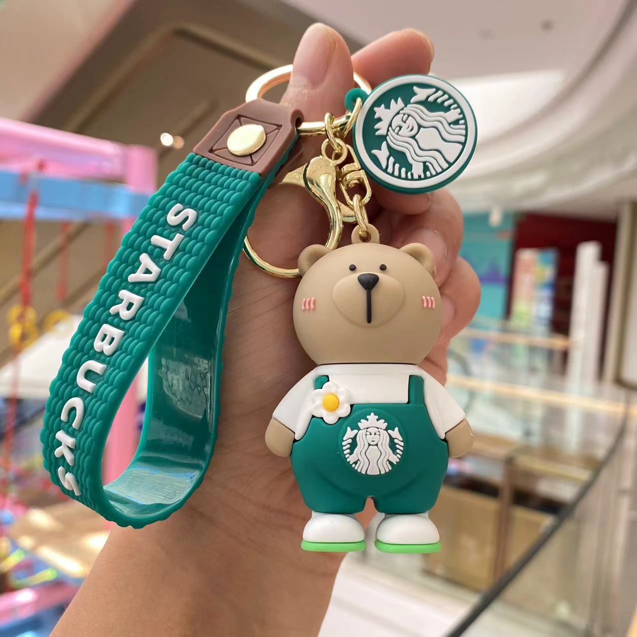 PVC cartoon Starbucks milk tea cup keychain MYA-PengY053