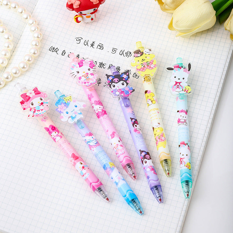 Plastic lovely animation neutral pen 48PCS MYA-YJN001